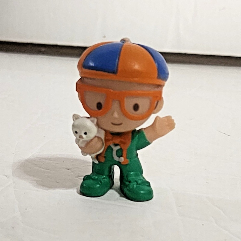 Blippi Mini Heroes Squishable Vet Veterinarian Kitten Cat Figure 2" Jazwares